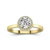 1.00ct Moissanite Engagement Ring 14K Gold