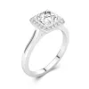 1.50ct Moissanite Engagement Ring 18K White Gold