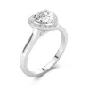 1.50ct Moissanite Engagement Ring 14K White Gold