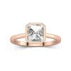 Understated Asscher 2.00ct Moissanite Engagement Ring