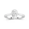 Understated Pear 1.50ct Moissanite Engagement Ring