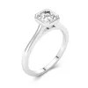 Understated Asscher 1.00ct Moissanite Engagement Ring