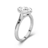 Understated Oval 2.00ct Moissanite Engagement Ring