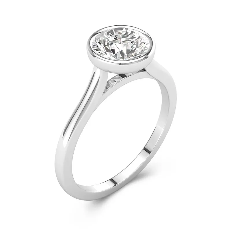 2.00ct Moissanite Engagement Ring 925 Sterling Silver