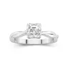 Understated Asscher 1.50ct Moissanite Engagement Ring