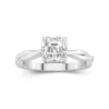 Understated Asscher 2.00ct Moissanite Engagement Ring