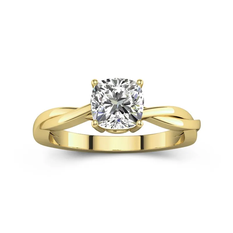 Understated Cushion 1.50ct Moissanite Engagement Ring
