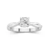 Understated Cushion 1.00ct Moissanite Engagement Ring