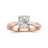 Understated Cushion 2.00ct Moissanite Engagement Ring