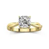 Understated Cushion 2.00ct Moissanite Engagement Ring