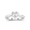 Understated Heart 1.50ct Moissanite Engagement Ring