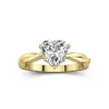 Understated Heart 2.00ct Moissanite Engagement Ring