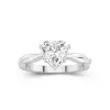 Understated Heart 2.00ct Moissanite Engagement Ring