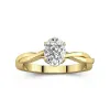 Understated Oval 1.50ct Moissanite Engagement Ring