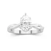 Understated Pear 2.00ct Moissanite Engagement Ring