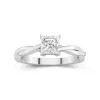 Understated Princess 1.00ct Moissanite Engagement Ring