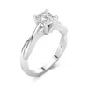 Understated Princess 1.50ct Moissanite Engagement Ring