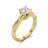 Understated Princess 1.50ct Moissanite Engagement Ring