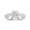 Retro Asscher 2.00ct Moissanite Engagement Ring