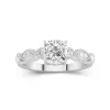 Retro Cushion 1.50ct Moissanite Engagement Ring