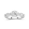 Retro Cushion 1.00ct Moissanite Engagement Ring