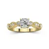 Retro Cushion 1.00ct Moissanite Engagement Ring