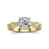 Retro Cushion 2.00ct Moissanite Engagement Ring