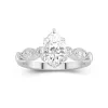 Retro Pear 2.00ct Moissanite Engagement Ring