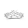 Retro Princess 1.50ct Moissanite Engagement Ring