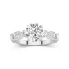 Retro Round 2.00ct Moissanite Engagement Ring