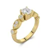 Retro Cushion 1.50ct Moissanite Engagement Ring