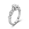 Retro Oval 1.00ct Moissanite Engagement Ring