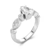 Retro Pear 1.50ct Moissanite Engagement Ring