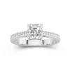 1.50ct Moissanite Engagement Ring 14K White Gold