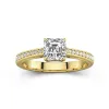 1.00ct Moissanite Engagement Ring 14K Gold