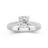 1.50ct Moissanite Engagement Ring 14K White Gold