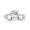 2.00ct Moissanite Engagement Ring 14K White Gold