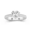 1.50ct Moissanite Engagement Ring 14K White Gold