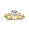 1.00ct Moissanite Engagement Ring 14K Gold