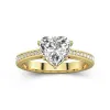 2.00ct Moissanite Engagement Ring 14K Gold