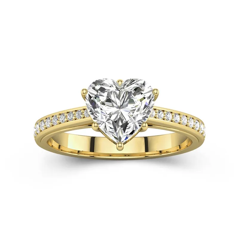 Cathedral Engagement Ring 2.00ct Moissanite