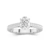 1.50ct Moissanite Engagement Ring 14K White Gold