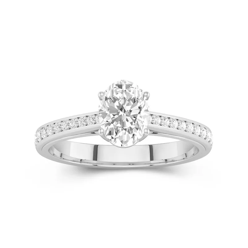 Cathedral Engagement Ring 1.50ct Moissanite