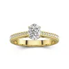 1.00ct Moissanite Engagement Ring 14K Gold