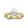 1.50ct Moissanite Engagement Ring 14K Gold