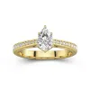 1.00ct Moissanite Engagement Ring 14K Gold