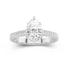 2.00ct Moissanite Engagement Ring 14K White Gold