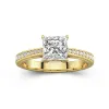 1.50ct Moissanite Engagement Ring 14K Gold