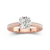 1.50ct Moissanite Engagement Ring 14K Rose Gold