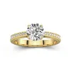 1.50ct Moissanite Engagement Ring 14K Gold